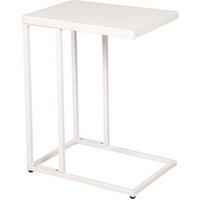 Garden Pleasure DOREA Beistelltisch rechteckig Stahl weiß 31,0 x 43,0 x 56,0 cm, 1 St. von Garden Pleasure
