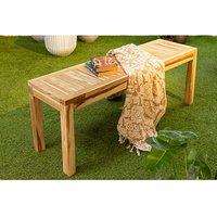 Garden Pleasure Gartenbank BIARO 940287 braun Holz 120,0 cm von Garden Pleasure