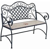 Garden Pleasure Gartenbank AMARILLO 950470 braun Metall 115,0 cm von Garden Pleasure