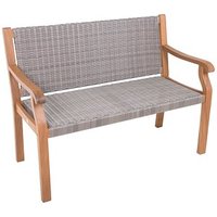 Garden Pleasure Gartenbank ROSARIO 985084 natur, grau Holz 120,0 cm von Garden Pleasure