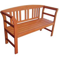 Garden Pleasure Gartenbank SAN JOSE 985162 natur Holz 130,0 cm von Garden Pleasure