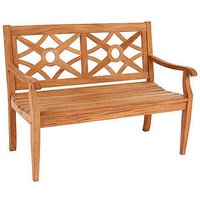 Garden Pleasure Gartenbank SAYANG 940290 braun Holz 120,0 cm von Garden Pleasure