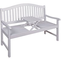 Garden Pleasure Gartenbank SINGAPUR 985074 weiß Holz 150,0 cm von Garden Pleasure