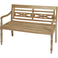 Garden Pleasure Gartenbank SUMATRA 940228 braun Holz 120,0 cm von Garden Pleasure