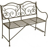 Garden Pleasure Gartenbank VESUV 950394 braun Metall 111,0 cm von Garden Pleasure