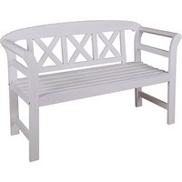Garden Pleasure Gartenbank VANCOUVER 985075 weiß Holz 128,0 cm von Garden Pleasure