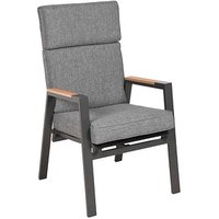 Garden Pleasure Gartenstuhl mit Armlehnen BARLETTA dunkelgrau, 1 St. von Garden Pleasure