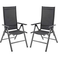 Garden Pleasure Gartenstuhl mit Armlehnen MARLA schwarz, 2 St. von Garden Pleasure