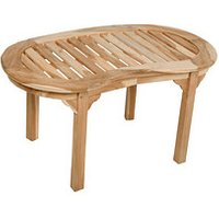 Garden Pleasure Gartentisch AMBON braun oval 45,0 x 90,0 x 50,0 cm von Garden Pleasure