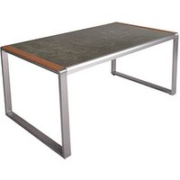 Garden Pleasure Gartentisch AVERNA grau rechteckig 160,0 x 90,0 x 74,0 cm von Garden Pleasure
