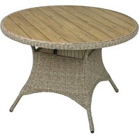 Garden Pleasure Gartentisch BASTIA braun rund Ø100 x Ø100 x 73,0 cm von Garden Pleasure