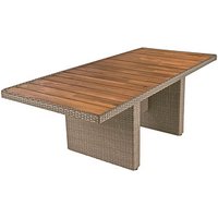 Garden Pleasure Gartentisch Braga dunkelbraun rechteckig 90,0 x 180,0 x 75,0 cm von Garden Pleasure