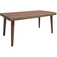 Garden Pleasure Gartentisch CARSON braun rechteckig 160,0 x 90,0 x 75,0 cm von Garden Pleasure