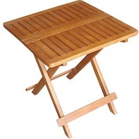 Garden Pleasure Gartentisch CLEVELAND braun quadratisch 50,0 x 50,0 x 50,0 cm von Garden Pleasure