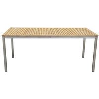 Garden Pleasure Gartentisch DENVER braun rechteckig 180,0 x 90,0 x 75,0 cm von Garden Pleasure