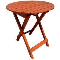 Garden Pleasure Gartentisch HANFORD braun rund 45,0 x 45,0 x 50,0 cm von Garden Pleasure
