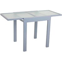 Garden Pleasure Gartentisch LOLA grau quadratisch 65,0 x 65,0 / 130,0 x 75,0 cm von Garden Pleasure