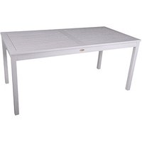 Garden Pleasure Gartentisch MALMÖ weiß rechteckig 80,0 x 165,0 x 75,0 cm von Garden Pleasure