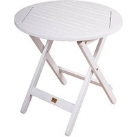 Garden Pleasure Gartentisch MESA weiß rund 50,0 x 50,0 x 50,0 cm von Garden Pleasure