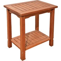 Garden Pleasure Gartentisch SANTA CRUZ braun rechteckig 35,0 x 50,0 x 50,0 cm von Garden Pleasure