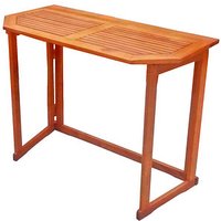 Garden Pleasure Gartentisch SANTA FE braun rechteckig 50,0 x 100,0 x 75,0 cm von Garden Pleasure