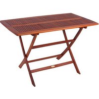 Garden Pleasure Gartentisch SOLO braun rechteckig 70,0 x 120,0 x 74,0 cm von Garden Pleasure