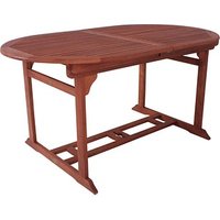 Garden Pleasure Gartentisch STOCKHOLM braun oval 120,0/150,0 x 90,0 x 74,0 cm von Garden Pleasure