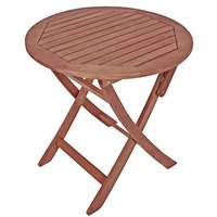 Garden Pleasure Gartentisch STOCKHOLM braun rund 70,0 x 70,0 x 73,0 cm von Garden Pleasure