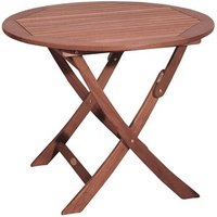 Garden Pleasure Gartentisch STOCKHOLM braun rund 90,0 x 90,0 x 73,0 cm von Garden Pleasure