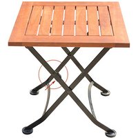 Garden Pleasure Gartentisch WIEN braun quadratisch 45,0 x 45,0 x 45,0 cm von Garden Pleasure