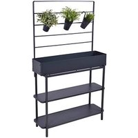 Garden Pleasure Hochbeet GLORIA Metall anthrazit rechteckig 94,5 x 155,0 cm von Garden Pleasure