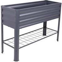 Garden Pleasure Hochbeet LILLIA Metall anthrazit rechteckig 41,0 x 79,5 cm von Garden Pleasure