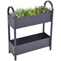 Garden Pleasure Hochbeet TULPIA Metall anthrazit rechteckig 60,0 x 75,0 cm von Garden Pleasure