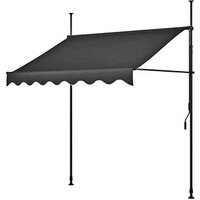 Garden Pleasure Klemmmarkise anthrazit 200,0 x 230,0 - 300,0 cm von Garden Pleasure