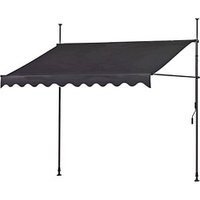 Garden Pleasure Klemmmarkise anthrazit 300,0 x 230,0 - 300,0 cm von Garden Pleasure