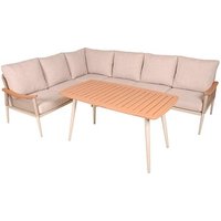 Garden Pleasure Loungegruppe TULUM, beige Metall von Garden Pleasure