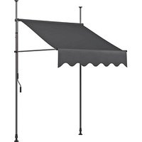 Garden Pleasure Klemmmarkise grau 300,0 x 120,0 cm von Garden Pleasure