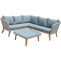 Garden Pleasure Loungegruppe PAMPLONA hellgrau Kunststoff, 10-teilig Garden Pleasure Loungegruppe PAMPLONA hellgrau Kunststoff, 10-teilig von Garden Pleasure