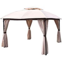 Garden Pleasure Pavillon PIRES oval, creme von Garden Pleasure