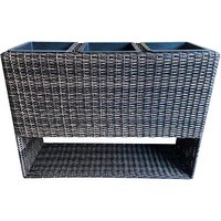 Garden Pleasure Pflanzkübel CAPPUCHINO Metall coffee rechteckig 82,0 x 60,0 cm von Garden Pleasure