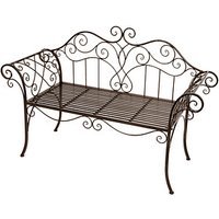Garden Pleasure Gartenbank SELENE 950387 braun Metall 143,0 cm von Garden Pleasure
