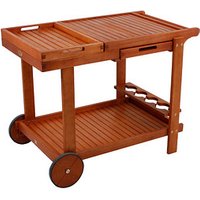 Garden Pleasure Servierwagen HAYWARD braun 60,0 x 100,0 x 76,0 cm von Garden Pleasure