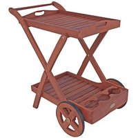 Garden Pleasure Servierwagen TOLEDO braun 54,0 x 88,0 x 80,0 cm von Garden Pleasure