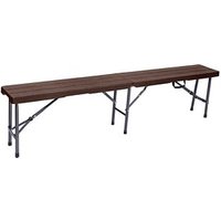 Garden Pleasure Sitzbank TABORA 304793 braun Kunststoff 180,0 cm von Garden Pleasure
