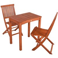 Garden Pleasure Sitzgruppe ANGWIN/PITTSBURGH, natur Holz, 3-teilig von Garden Pleasure