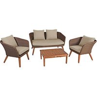 Garden Pleasure Sitzgruppe ARONA sand, braun Kunststoff, Metall, 12-teilig von Garden Pleasure