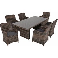 Garden Pleasure Sitzgruppe BORDEAUX, braun Kunststoff, Metall, 7-teilig Garden Pleasure Sitzgruppe BORDEAUX, braun Kunststoff, Metall, 7-teilig von Garden Pleasure