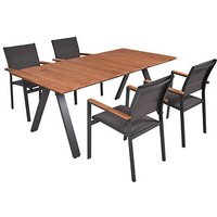 Garden Pleasure Sitzgruppe DAVINA, anthrazit Kunststoff, Metall, 5-teilig Garden Pleasure Sitzgruppe DAVINA, anthrazit Kunststoff, Metall, 5-teilig von Garden Pleasure