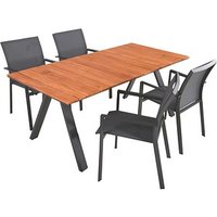 Garden Pleasure Sitzgruppe DAVINA, anthrazit Kunststoff, Metall, 5-teilig Garden Pleasure Sitzgruppe DAVINA, anthrazit Kunststoff, Metall, 5-teilig von Garden Pleasure