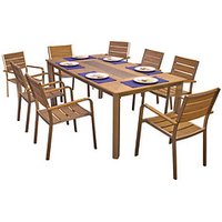 Garden Pleasure Sitzgruppe FLORENCE, silber Kunststoff, Metall, 9-teilig Garden Pleasure Sitzgruppe FLORENCE, silber Kunststoff, Metall, 9-teilig von Garden Pleasure